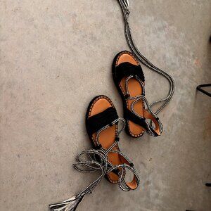 Ankle Strap Leather Sandals